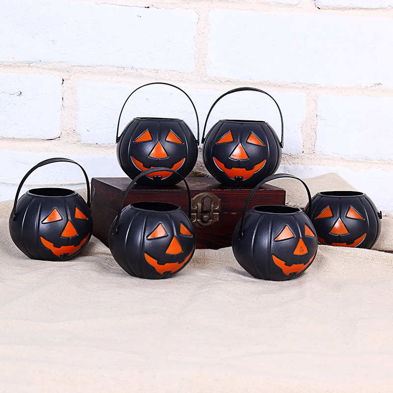 Snacks Food Gift Baskets - 6Pcs Halloween Black Orange Pumpkin Gift