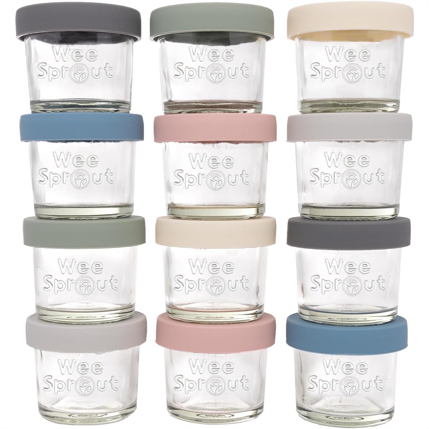 Food Snacks Images - Glass Baby Food Storage Jars with