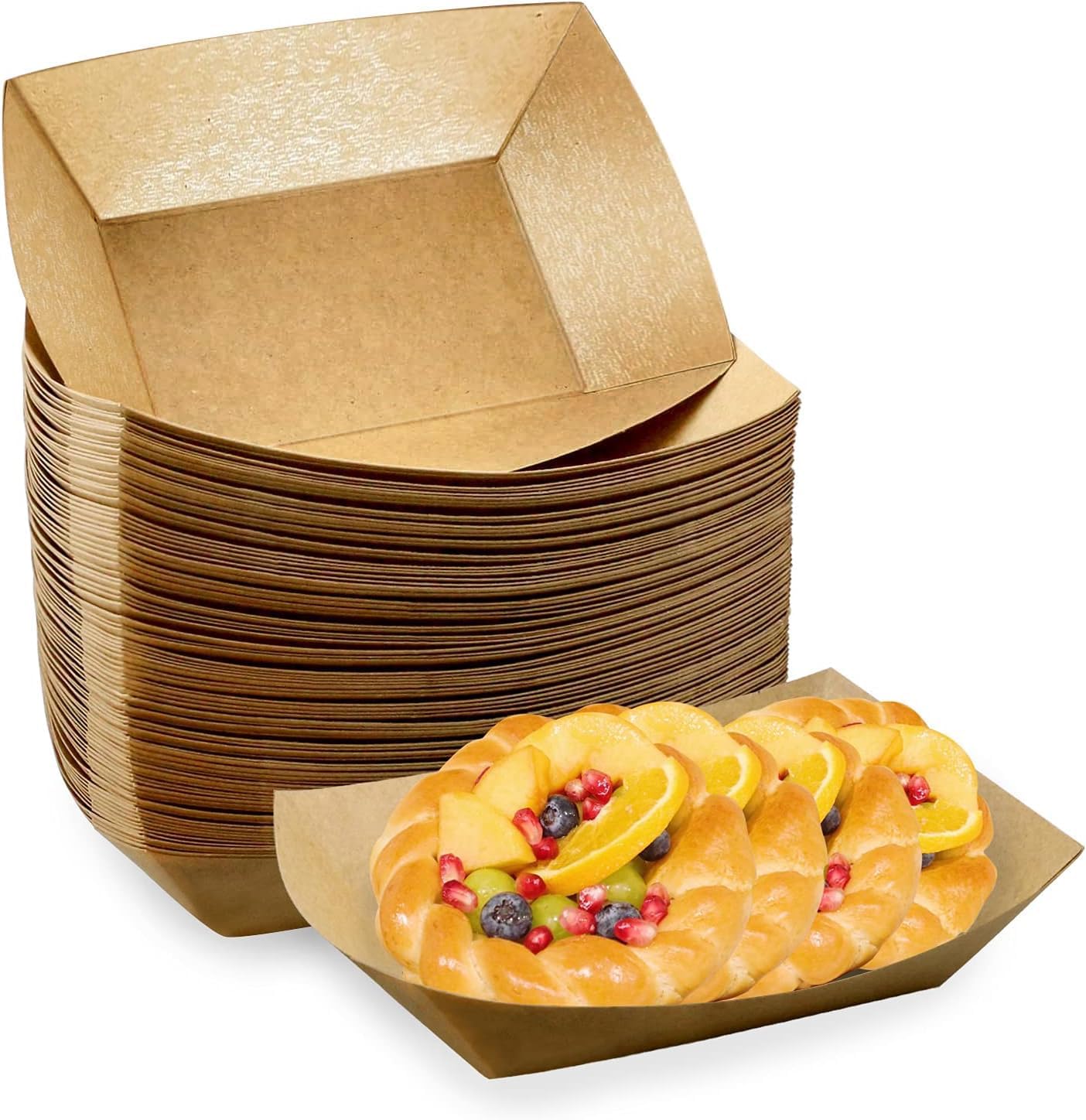 100 Pack 3 lb Heavy Duty Paper – Food Snacks Images Bewertung und Preis