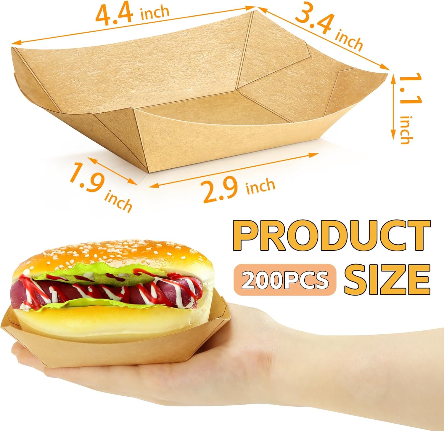 200 Pack 1/4 lb Disposable Kra – Food Snacks Images Bewertung und Preis