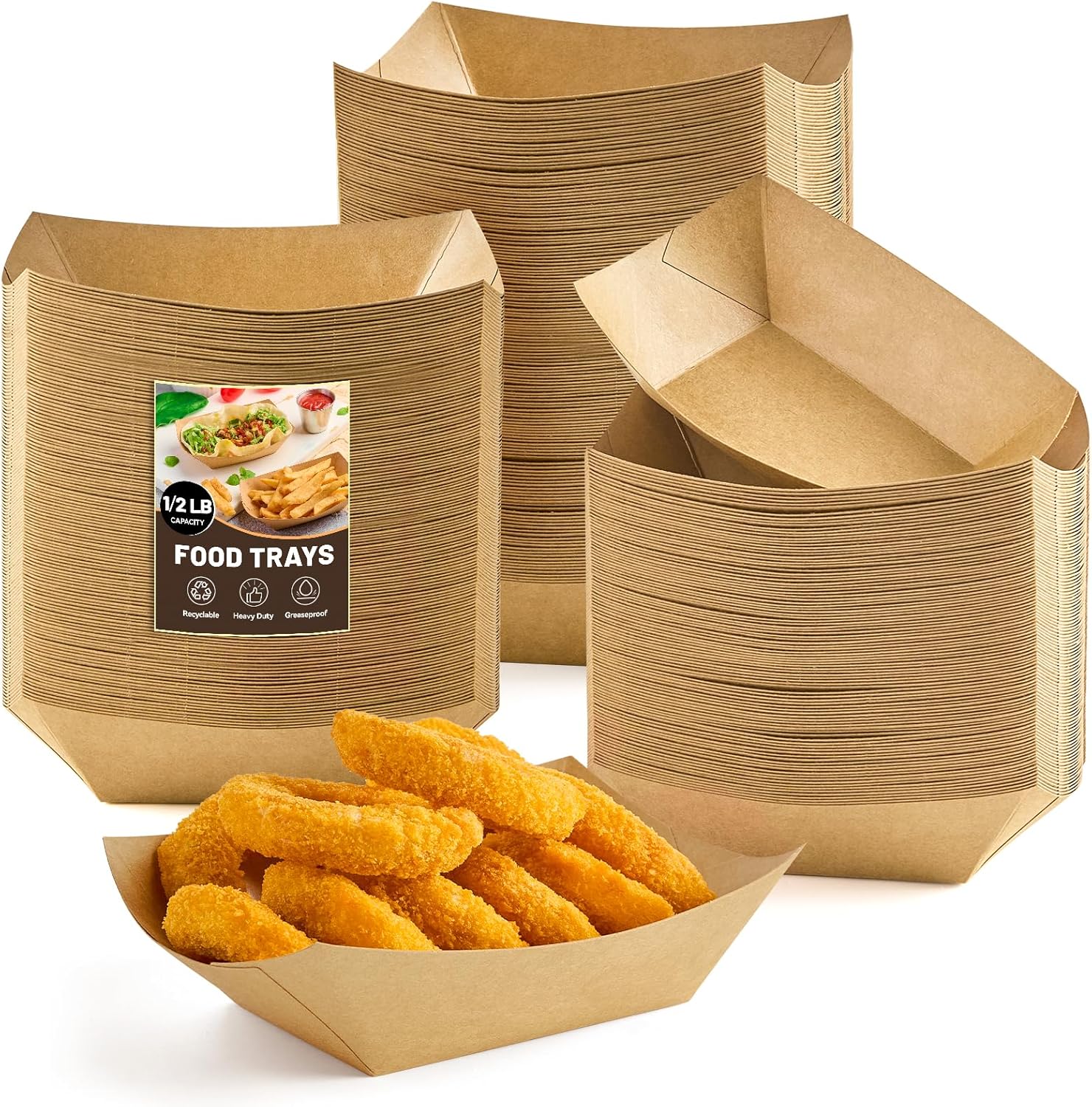 1/2 Lb Small Paper Food Trays  – Food Snacks Images Bewertung und Preis