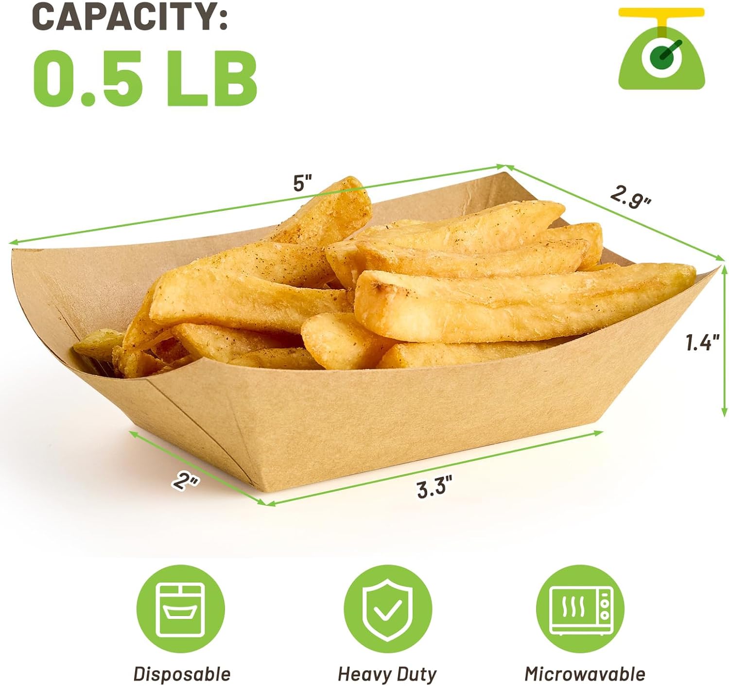1/2 Lb Small Paper Food Trays  – Food Snacks Images Bewertung und Preis