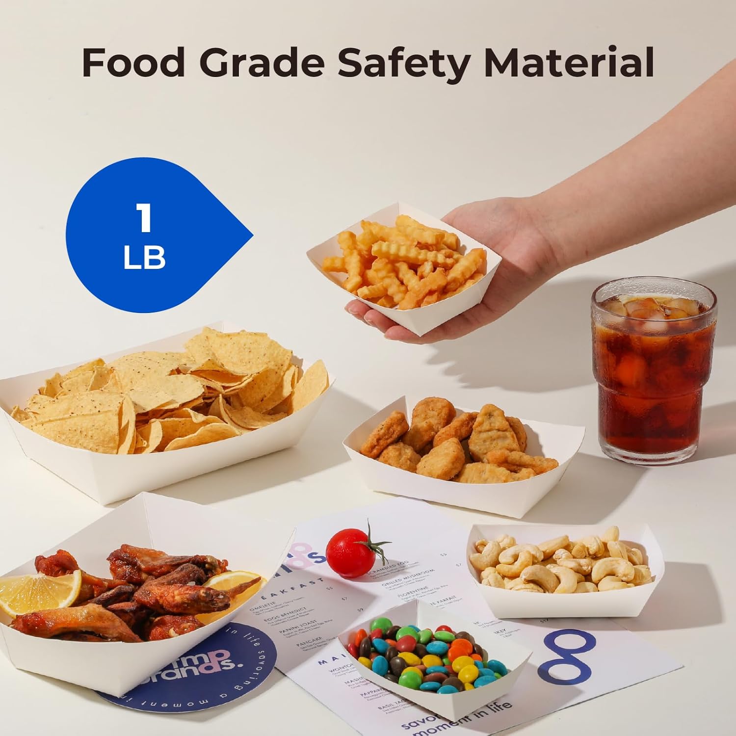 Disposable Paper Food Trays 1  – Food Snacks Images Bewertung und Preis