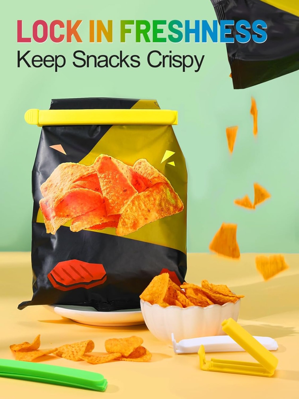 60Pcs Colorful Bag Clips, 4 Si – Food Snacks Images Bewertung und Preis