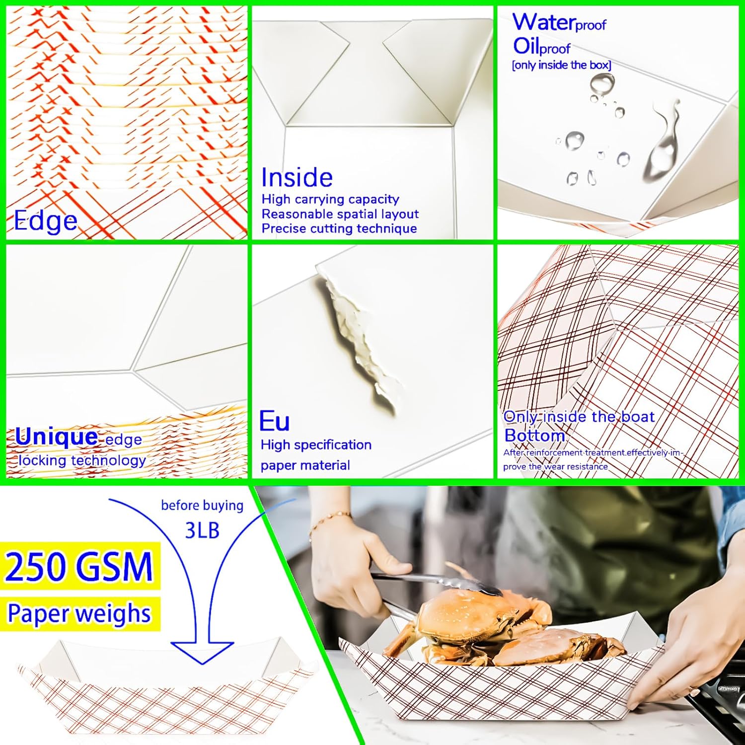 100 Pack Checkered Paper Food  – Food Snacks Images Bewertung und Preis