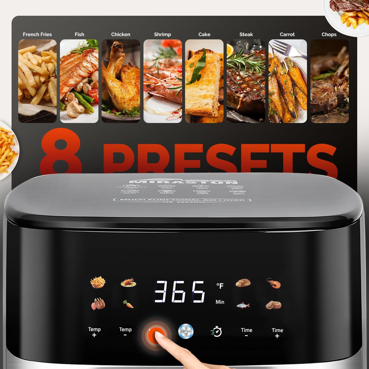 5.8QT Digital Air Fryer with V – Food Snacks Images Bewertung und Preis