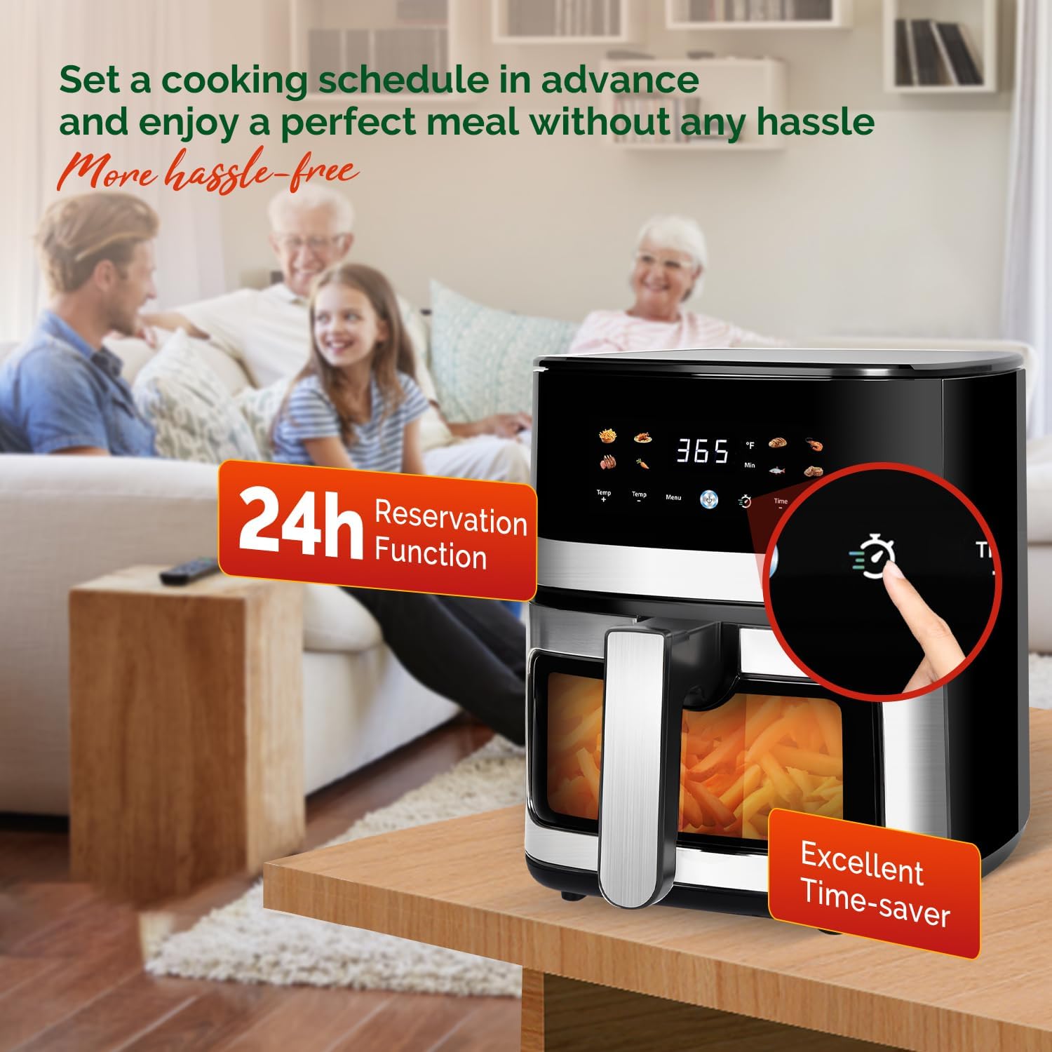 5.8QT Digital Air Fryer with V – Food Snacks Images Bewertung und Preis