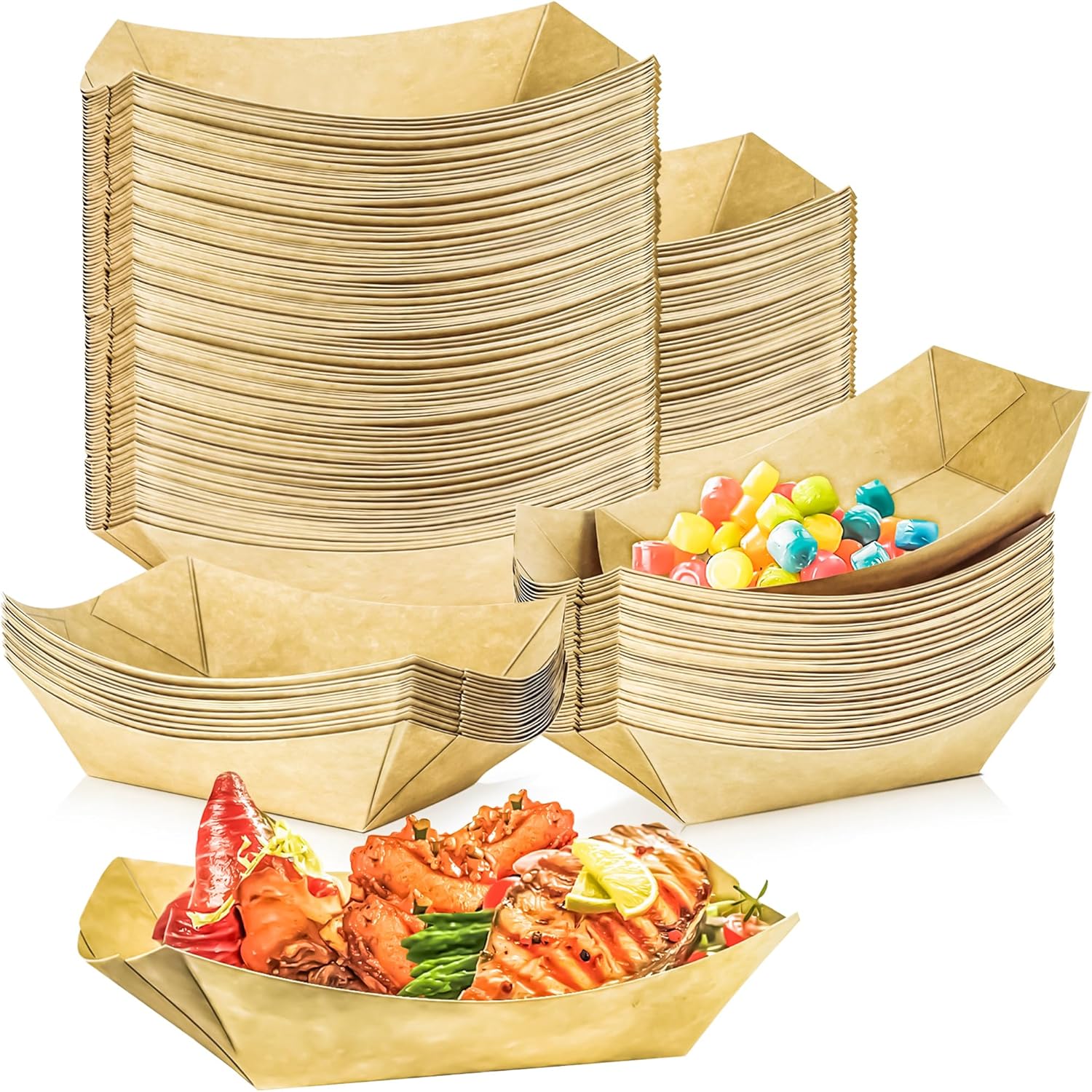 100 Pack 1lb Kraft Paper Food  – Food Snacks Images Bewertung und Preis