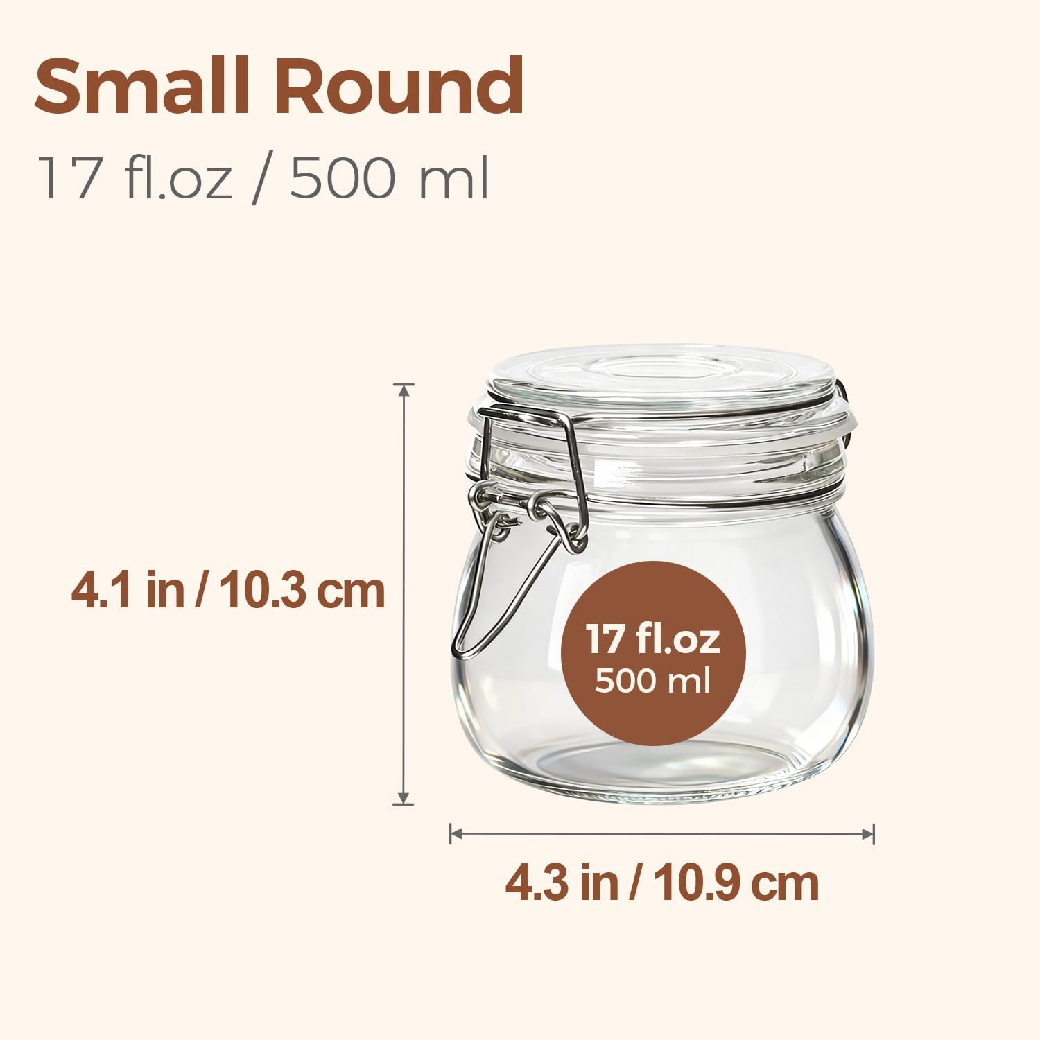 Set of 6 Airtight Glass Jars w – Food Snacks Images Bewertung und Preis