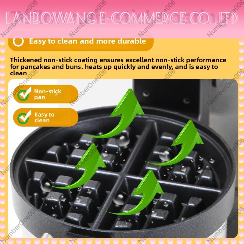 Rotating Waffle Maker Griddle  – Street Food Snacks Bewertung und Preis