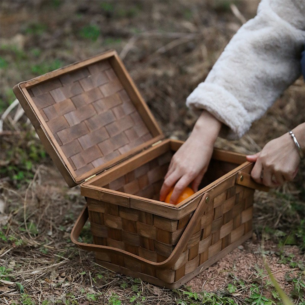 Wooden Woven Storage Basket fo – Snacks Food Gift Baskets Bewertung und Preis