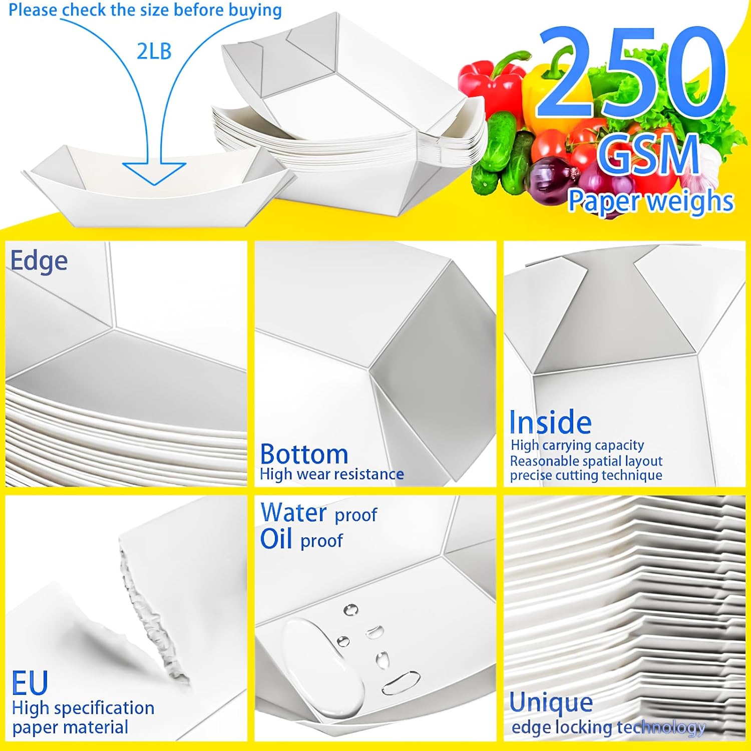 120 Pack 2lb Paper Food Boat T – Food Snacks Images Bewertung und Preis