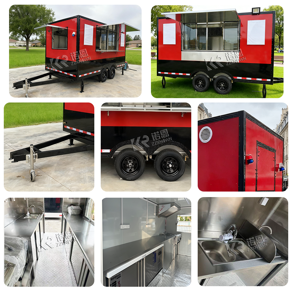 New Food Truck Trailer for Sal – Street Food Snacks Bewertung und Preis
