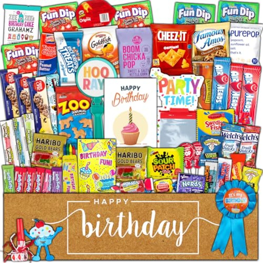 Birthday Party Care Package 50 – Snacks Food Gift Baskets Bewertung und Preis