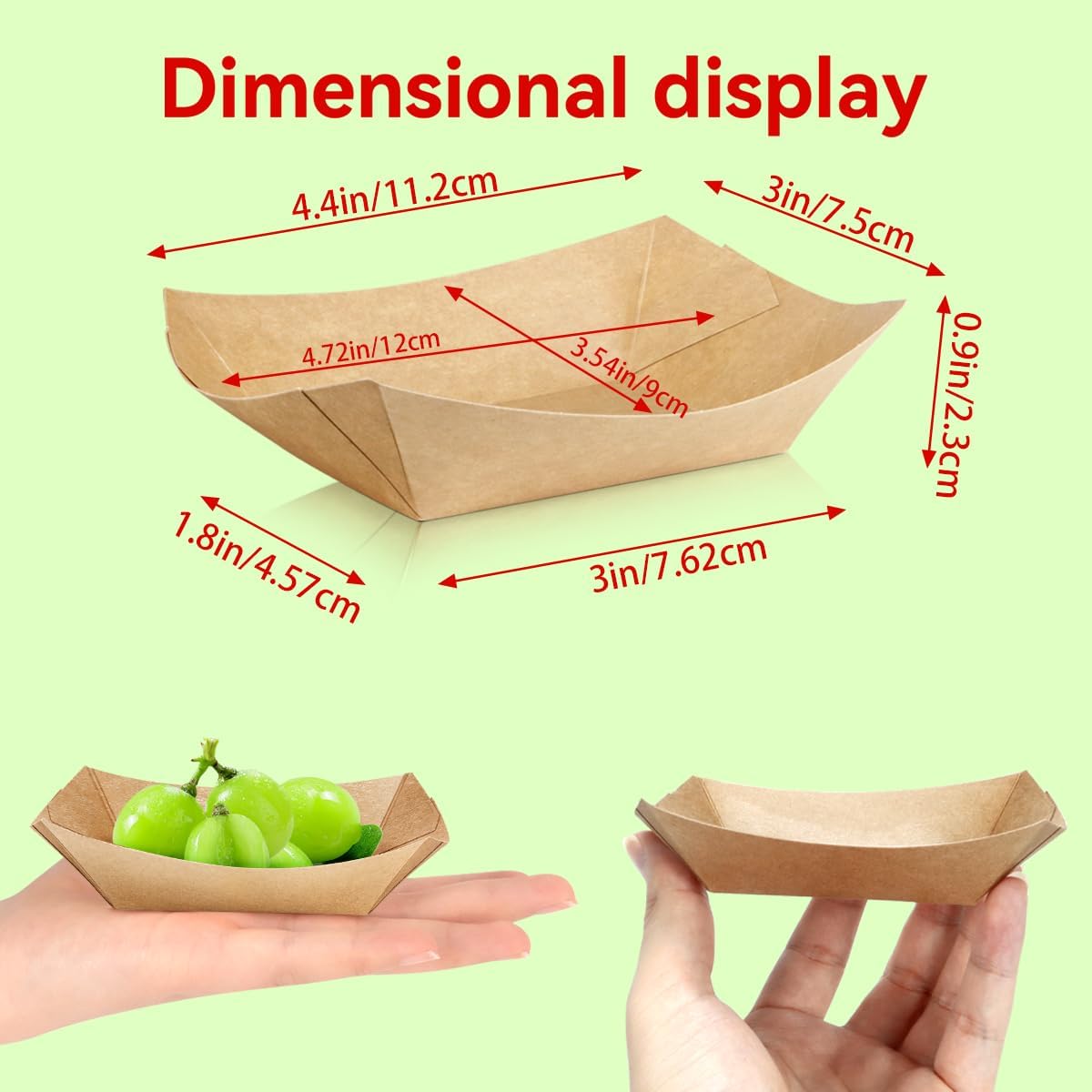 100 Pack 1/4Lb Paper Food Boat – Food Snacks Images Bewertung und Preis