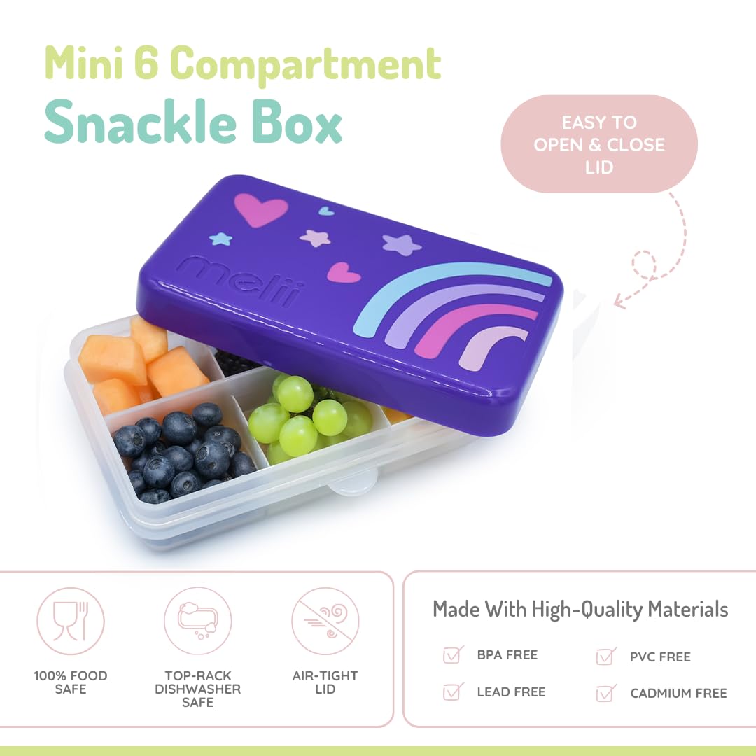 6-Compartment Snackle Box with – Food Snacks Images Bewertung und Preis