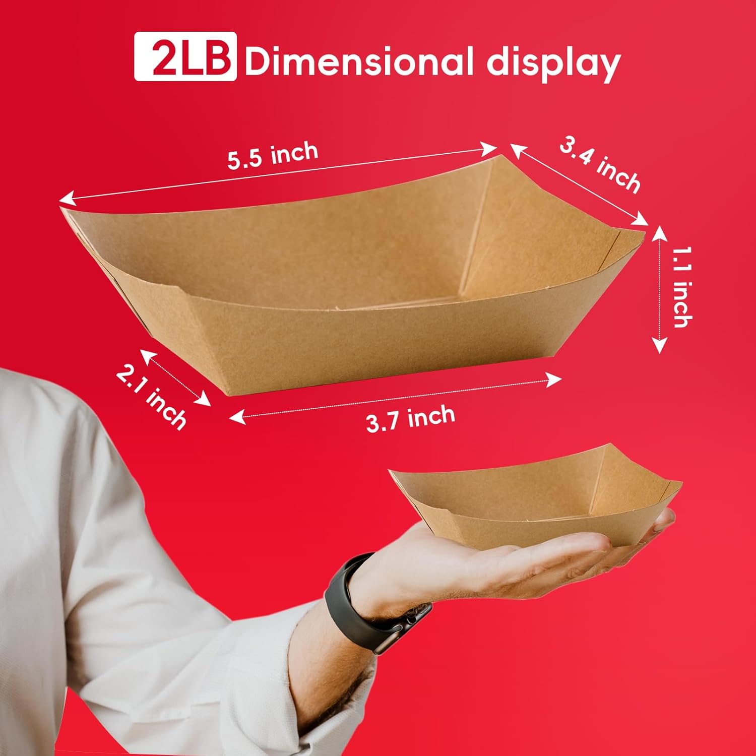 2lb Disposable Paper Food Tray – Food Snacks Images Bewertung und Preis